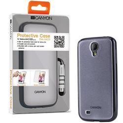 Canyon CNA-S4C01B obal pre Samsung Galaxy S4 štíhly, pevný + ochrana displeja a stylus, čierny