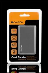 Canyon CNE-CARD2 All-in-1 čítačka kariet, USB2.0, externá , štíhla, šedá