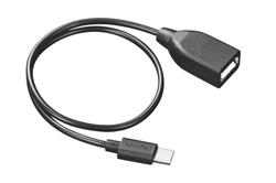 Canyon CNE-USBC3B, 0.3m kábel OTG USB-C / USB 2.0, female, čierny
