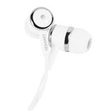 Canyon EPM-01, slúchadlá do uší, pre smartfóny, integrovaný mikrofón a ovládanie, biele