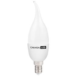 Canyon LED COB žiarovka, E14, dekor. sviečka, mlieč., 6W, 494lm, neutr biela 4000K, 220-240V, 150°, Ra>80, 50000hod