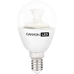Canyon LED COB žiarovka, E14, kompakt guľatá priehľad. 3.3W, 262 lm, neutrál biela 4000K, 220-240V, 150°, Ra>80, 50.000h