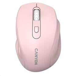Canyon OnClick 20, Wireless optická myš USB, ružová
