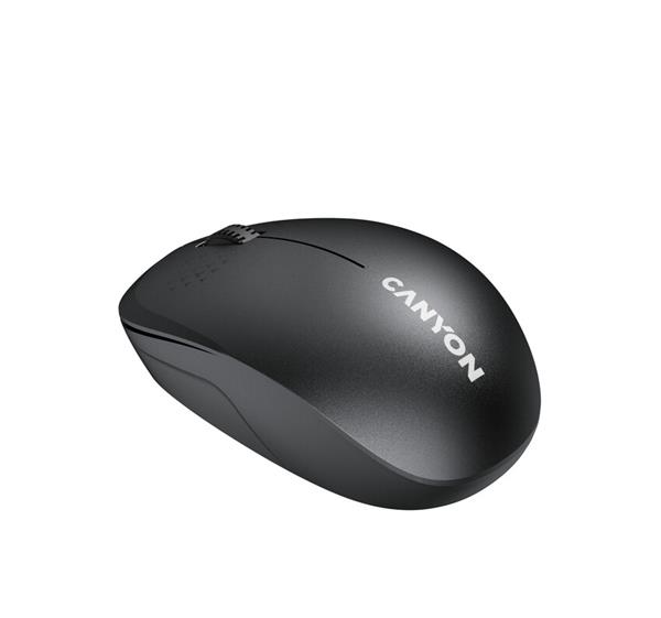 Canyon OnClick W04, Bluetooth optická myš, 1200 dpi, 3 tlač, 1x AA, úspora energie, čierna