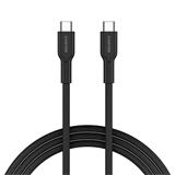 Canyon OnWire CCAP60CL, 1 m, kábel nab. a synchr., USB-C / USB-C, 60W PD, 480Mbps, opletený, čierny