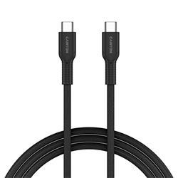 Canyon OnWire CCAP60CL, kábel nab. a synchr., USB-C / USB-C, 60W PD, 480Mbps, opletený, 1 m, čierny