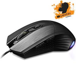 Canyon Skyhook CND-SGM5 prémiová hráčska myš, drôtová, optická, 400/800/1600/3200 dpi, 30G, 6 pr.tlac, USB, graf. čierna