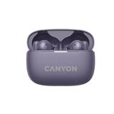 Canyon TWS-10, On Go, 10 ANC, True Wireless Bluetooth slúchadlá do uší, nabíjacia stanica v kazete, fialové