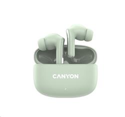 Canyon TWS-9, OnGo 9, True Wireless Stereo BT 4.4 slúchadlá do uší, 6 + 24h výdrž, nabíjacia stanica v kazete, zelené