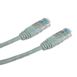 CNS patch kábel Cat5E, UTP - 0,5m , šedý