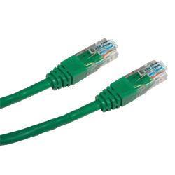 CNS patch kábel Cat5E, UTP - 0,5m , zelený