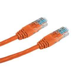 CNS patch kábel Cat5E, UTP - 1m , oranžový