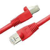 CNS patch kábel Cat6A, SFTP, LSOH, 0,25m, červeny