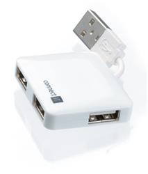 CONNECT IT 4-portový USB HUB MINI biely
