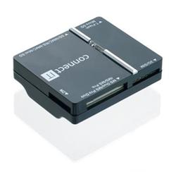 CONNECT IT USB čítačka kariet + SIM. WAVE čierna. Card reader
