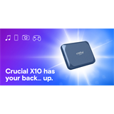Crucial X10 2TB Portable SSD, USB 3.2, r2100MB/s