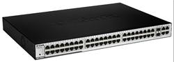 D-Link DES-3052P 48-port 10/100Mb L2 switch, 4x Gigabit, PoE