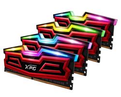 DDR 4.... 32 GB . 2666MHz. CL16 SPECTRIX D40 Red XMP Quad Color Box ( 4 x 8 GB )