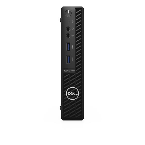 Dell Optiplex 3080 MFF/Core i3-10105T/8GB/256GB SSD/Integrated/TPM/WLAN + BT/Kb/Mouse/W10Pro/3Y Basic Onsite