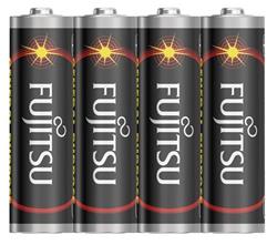 Fujitsu zinková batéria 1.5V, R06/AA, shrink 4ks