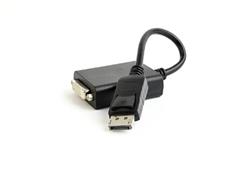 Gembird adaptér DisplayPort v. 1.2 (M) na Dual Link DVI (F) 0.1m kábel, čierny