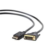 Gembird kábel DisplayPort (M) na DVI (M), 1m, čierny