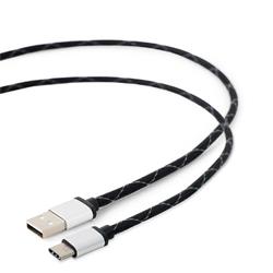 Gembird kábel nabíjací USB-C (M) na USB 2.0 (M), opletený, 2.5 m, čierny