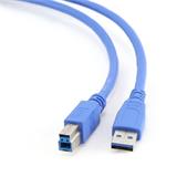 Gembird kábel USB 3.0 (AM) na USB 3.0 (BM), 0.5 m, modrý