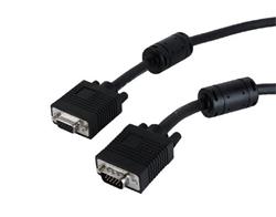 Gembird kábel VGA HD15 (M) na VGA HD15 (F) Premium, predlžovací, tienený, 2 x feritové jadrá, 3 m,čierny