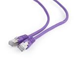 Gembird patch kábel Cat6 FTP, 0.5 m, fialový