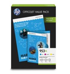 HP 953XL CMY Ink Cartridge OVP Pack, 1CC21AE