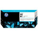 HP No.80 Black Printhead and Printhead Cleaner