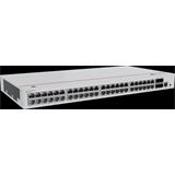 Huawei S220-48P4X,S220-48P4X,S220-48P4X (48*10/100/1000BASE-T ports(380W PoE+), 4*10GE SFP+ ports, built-in AC power)