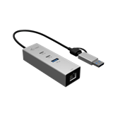 i-tec USB-C/USB-A Metal HUB 3 (2x USB-C, 1x USB-A) Port + 2.5GLAN