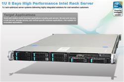Intel® 1U Server System R1208GL4DS (Grizzly Pass) S2600GZ4 board 1U 8xHS 1x460W