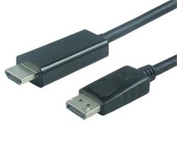 Kábel HDMI DisplayPort. DP M/ HDMI-A(M), 1m