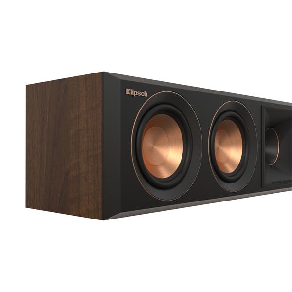 Klipsch RP-404C II centrálny reproduktor, 125 W, Bass-reflex, 8 Ohm, 94 dB, hnedý