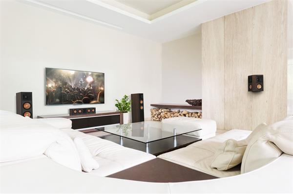 Klipsch RP-404C II centrálny reproduktor, 125 W, Bass-reflex, 8 Ohm, 94 dB, hnedý