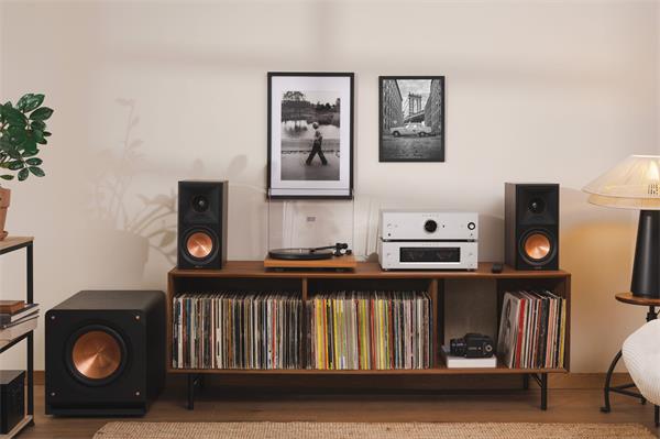 Klipsch RP-600M II regálové reproduktory, 100 W, Bass-reflex, 8 Ohm, 94,5 dB, hnedé, pár