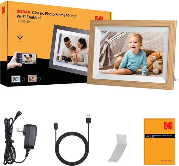 KODAK RCF-1012W BUW 10" fotorámik Wifi, drevo