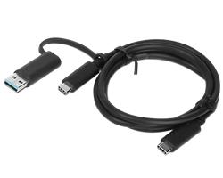 LENOVO HYBRID USB-C WITH USB-A CABLE