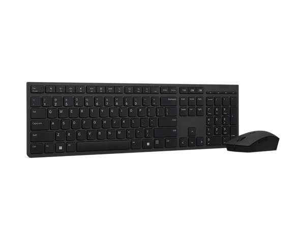 Lenovo Professional Wireless Rechargeable Keyboard and Mouse Combo Czech/Slovak klavesnica, mys, AI