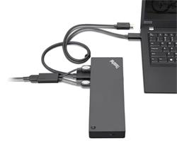 Lenovo ThinkPad Thunderbolt 3 Dock - 230W (2x DisplayPort, 2x HDMI, RJ45, 5xUSB-C, 1xUSB 3.1,adapter)pripojit max.3x LCD