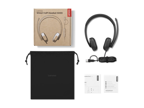 Lenovo Wired VoIP Headset 5000 (Teams)