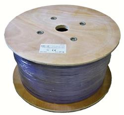 LEXI inštalačný kábel U/FTP, Cat6A, LSOH, Dca, cievka 500m, fialový