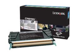 Lexmark C746, C748 Black High Yield Return Program Toner Cartridge 12K