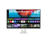 LG 32U721SB-W 32"W VA 3820x2160 5ms 5M:1 250cd HDMI USB-C(60W) Smart WebOS