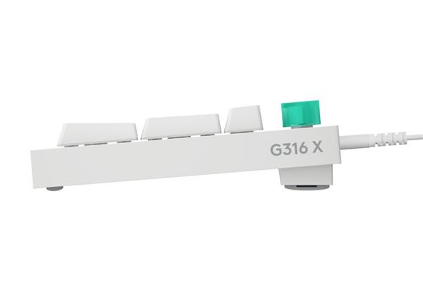 Logitech® G316 X 98 - WHITE - US INT'L, hmatová