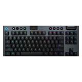 Logitech® G915 TKL Tenkeyless LIGHTSPEED Wireless RGB Mechanical Gaming Keyboard - Clicky - CARBON - UK - INT