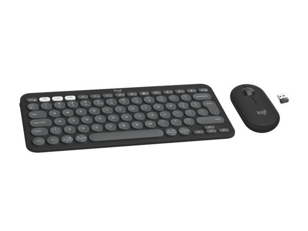 Logitech® Pebble 2 Combo - TONAL GRAPHITE - US INT'L - 2.4GHZ/BT
